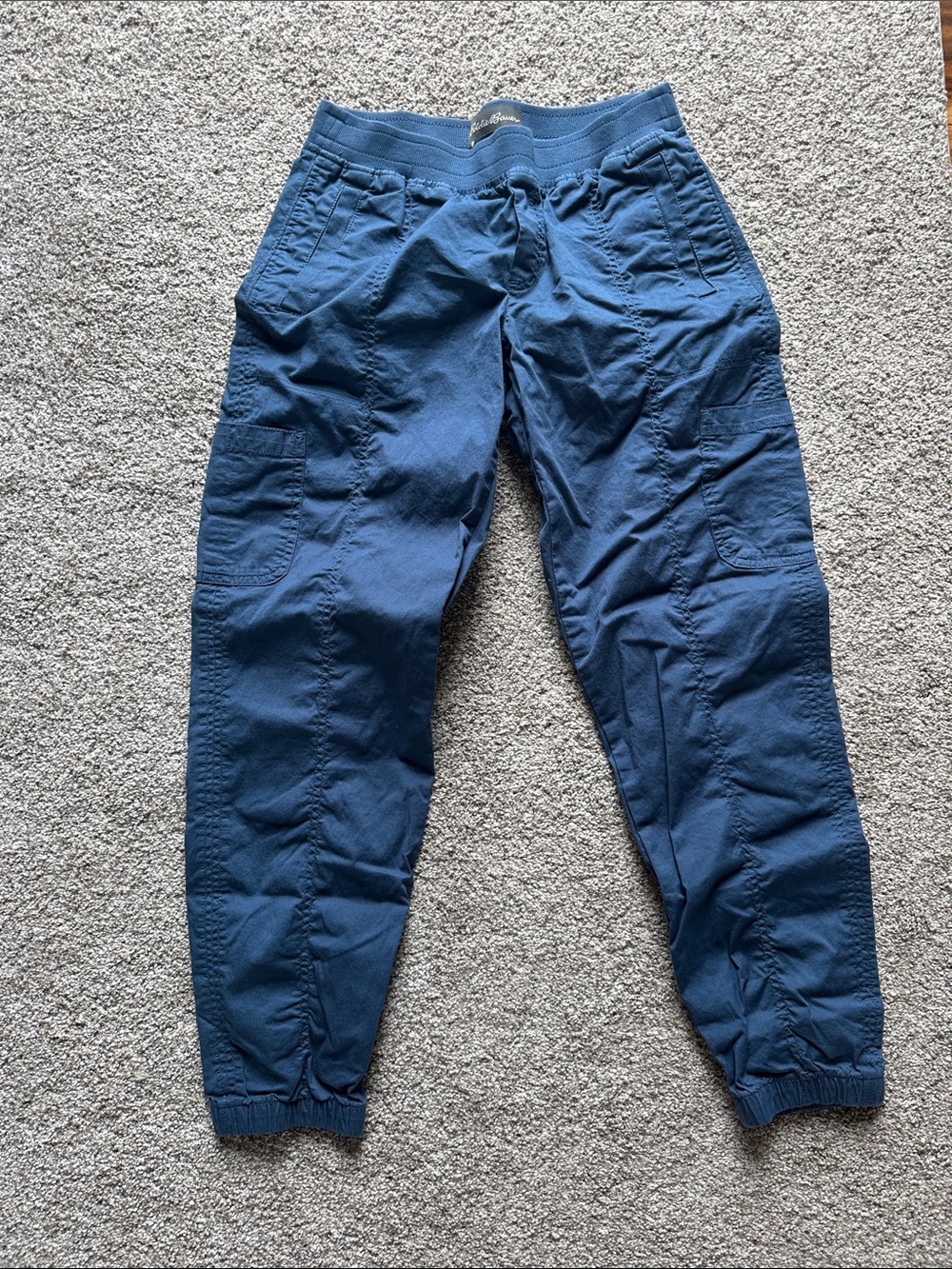 Eddie Bauer Blue Pull-On Jogger Pants